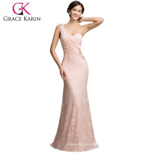 Grace Karin Ladies Sexy Backless One Shoulder Lace Evening Gown Prom Vestido de festa CL007542-1